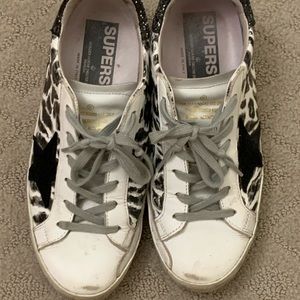 Authentic Zebra Print Golden Goose Sneakers